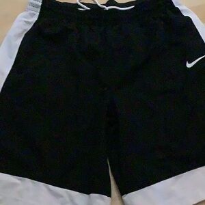 Nike Black and White Athletic Shorts